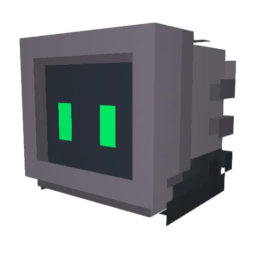 luncara Minecraft avatar head, 3D render