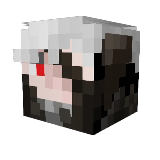 lunch177 Minecraft avatar head, 3D render