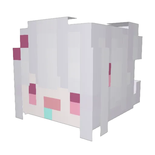 lune_etoil Minecraft avatar head, 3D render