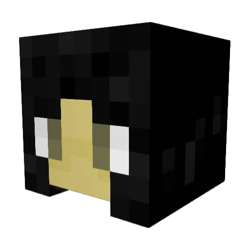 luneeyyy Minecraft avatar head, 3D render