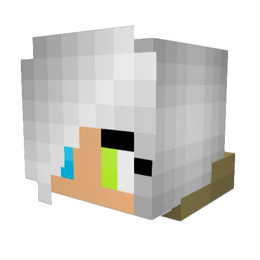 luner_dimond Minecraft avatar head, 3D render