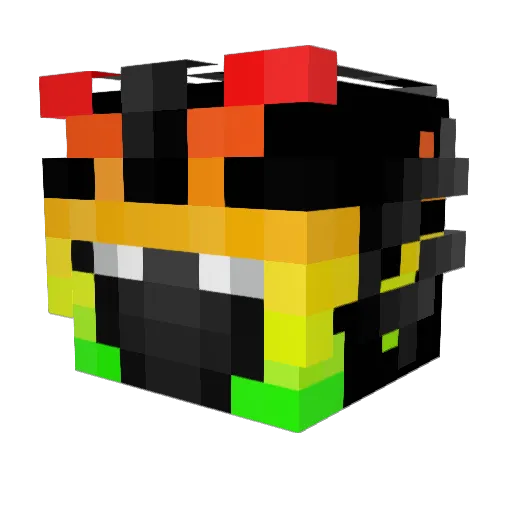 lungsofsteal Minecraft avatar head, 3D render