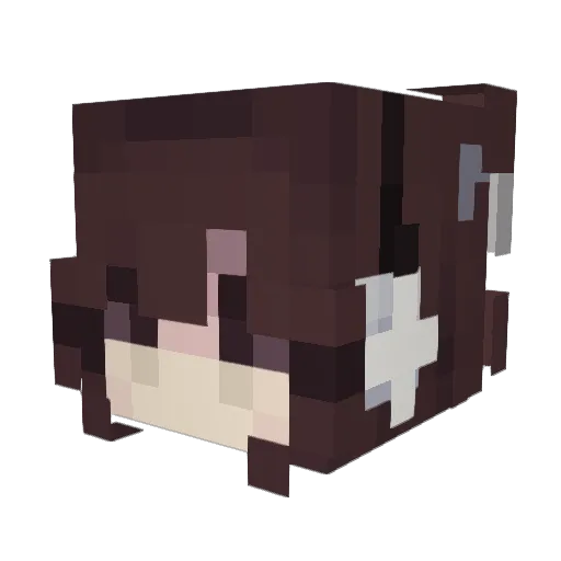 lunieful Minecraft avatar head, 3D render