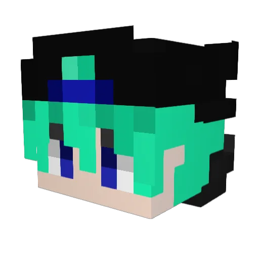 lunmia_sakura Minecraft avatar head, 3D render