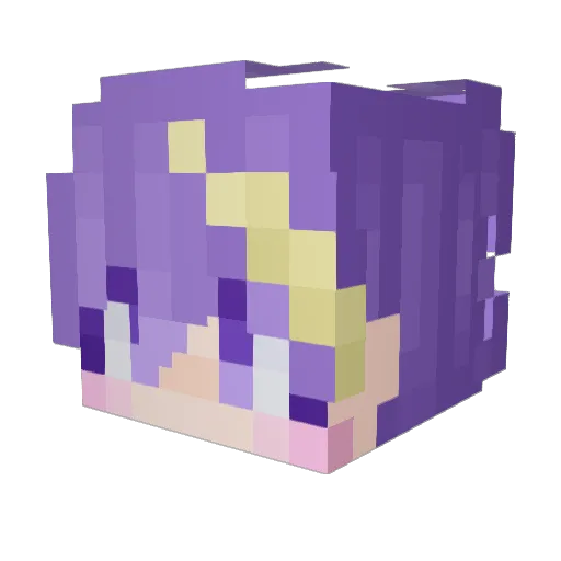 lunnes Minecraft avatar head, 3D render