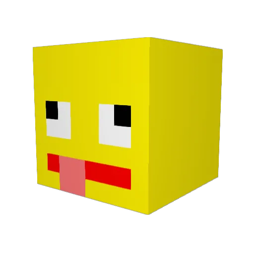 lunnnn1 Minecraft avatar head, 3D render