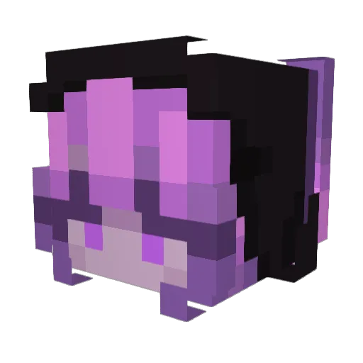 lunnpolly1010 Minecraft avatar head, 3D render