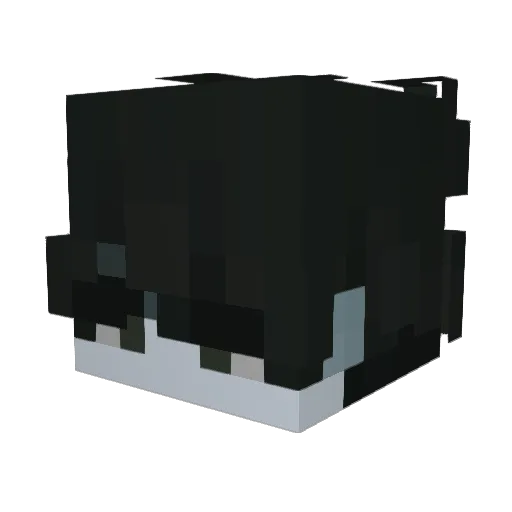 lunvr_ Minecraft avatar head, 3D render