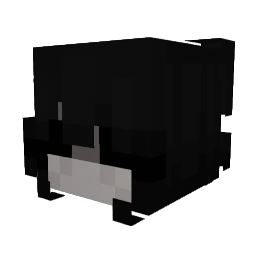 lunxqz Minecraft avatar head, 3D render