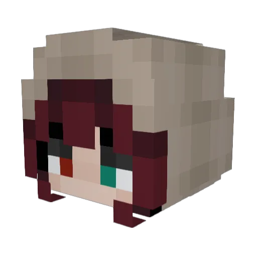 lunxrlyy Minecraft avatar head, 3D render