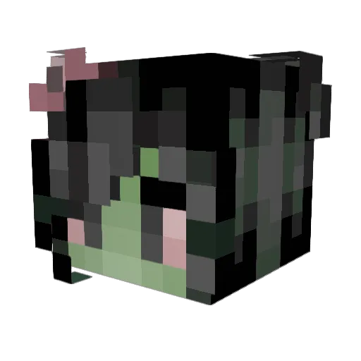 lunxrr Minecraft avatar head, 3D render