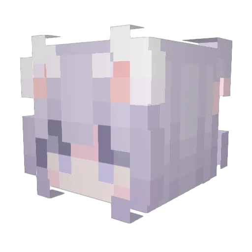 luojiuaqa Minecraft avatar head, 3D render