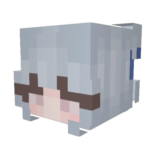 luotianyi520 Minecraft avatar head, 3D render