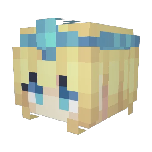 luoxin_sama2333 Minecraft avatar head, 3D render