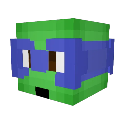 lupog Minecraft avatar head, 3D render