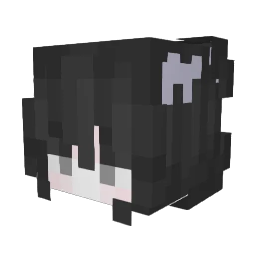 lupu Minecraft avatar head, 3D render