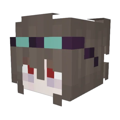 lupus0 Minecraft avatar head, 3D render