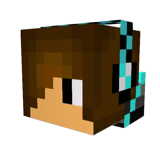 lupus3452 Minecraft avatar head, 3D render