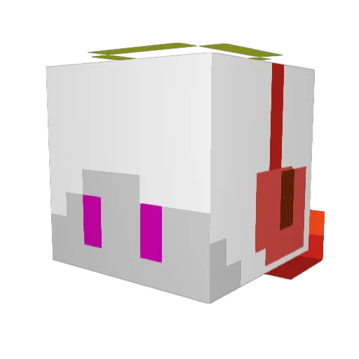 lupus_no1 Minecraft avatar head, 3D render