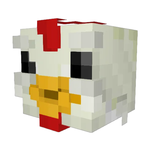 lurchfey Minecraft avatar head, 3D render