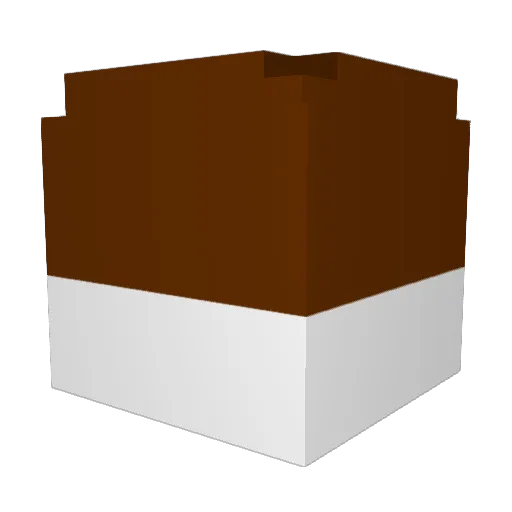 lurchican Minecraft avatar head, 3D render