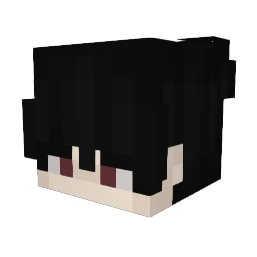 luricc Minecraft avatar head, 3D render