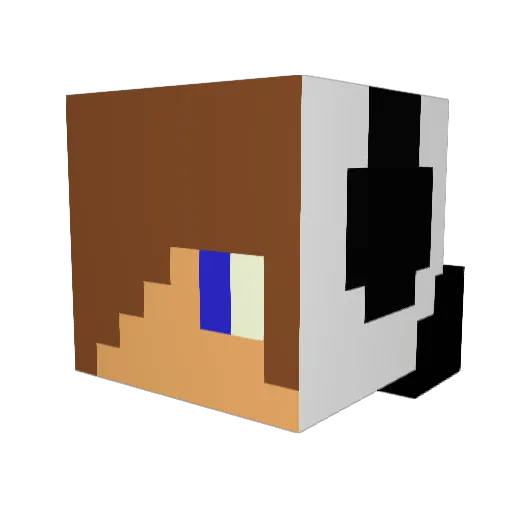 luringjr Minecraft avatar head, 3D render