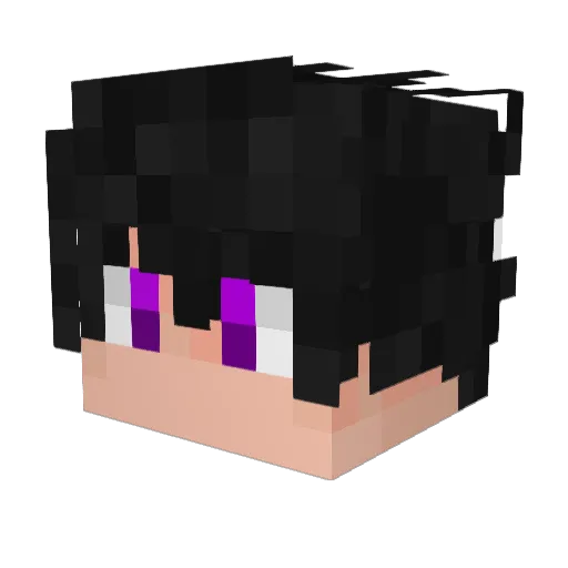 lurirabdd Minecraft avatar head, 3D render
