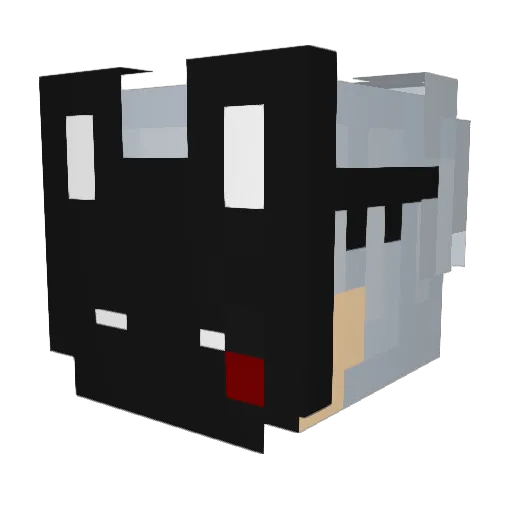 lurking24 Minecraft avatar head, 3D render