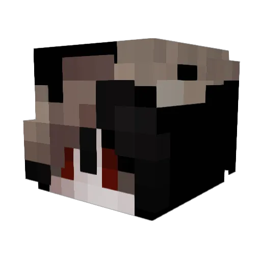 lurkn_ Minecraft avatar head, 3D render