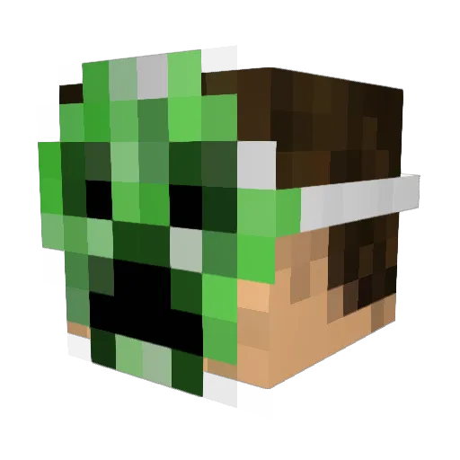 lurvenn Minecraft avatar head, 3D render
