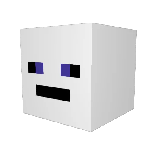 lusaph Minecraft avatar head, 3D render