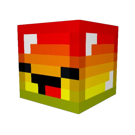 lusers Minecraft avatar head, 3D render
