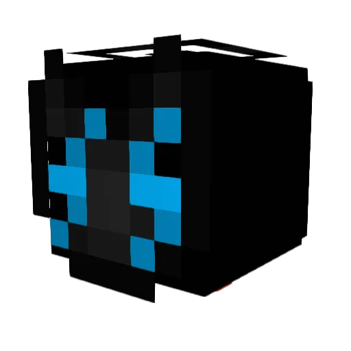 luslaogong Minecraft avatar head, 3D render