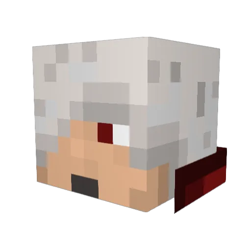 lusthSD Minecraft avatar head, 3D render