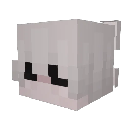 lustigerweise Minecraft avatar head, 3D render