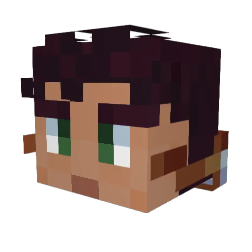 lusu007 Minecraft avatar head, 3D render