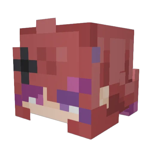 lusydream Minecraft avatar head, 3D render