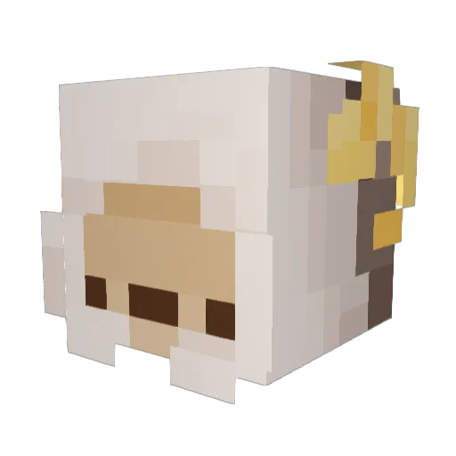 luth3n Minecraft avatar head, 3D render