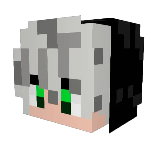 luthNT Minecraft avatar head, 3D render
