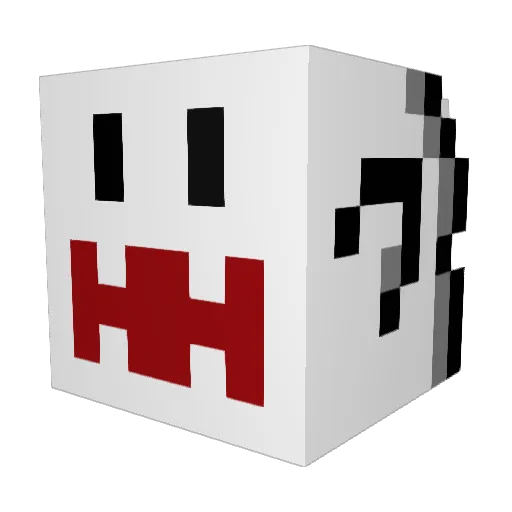 lutters Minecraft avatar head, 3D render
