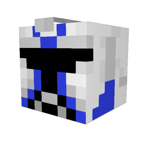 luukpr Minecraft avatar head, 3D render