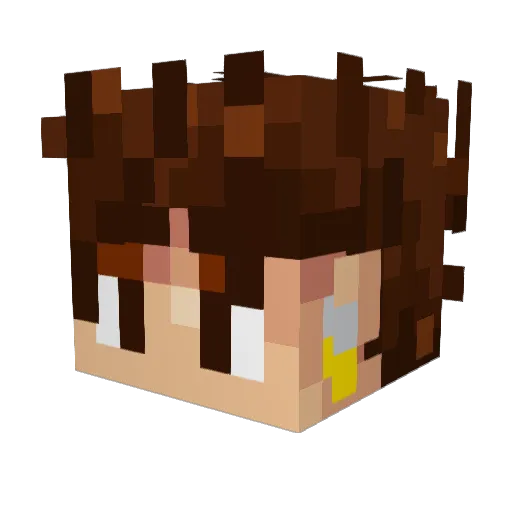 luukpuzzel Minecraft avatar head, 3D render