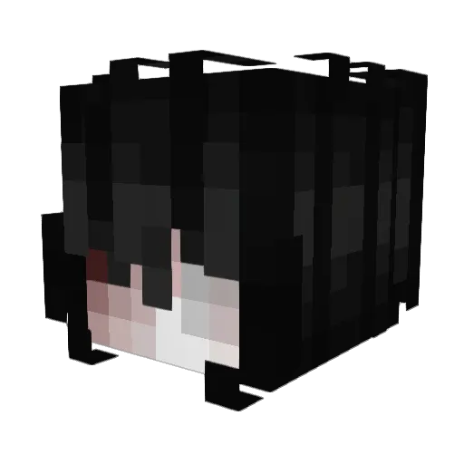 luulied Minecraft avatar head, 3D render