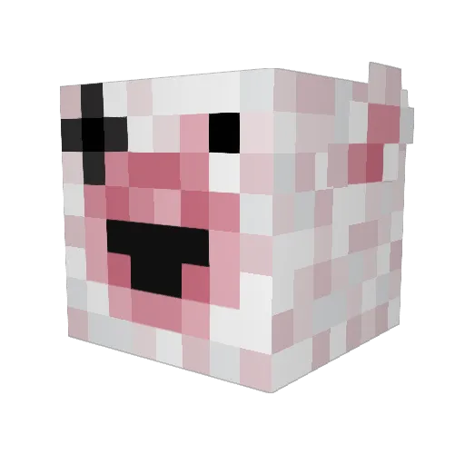 luustwarrior Minecraft avatar head, 3D render
