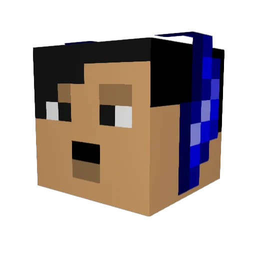 luuumbas Minecraft avatar head, 3D render