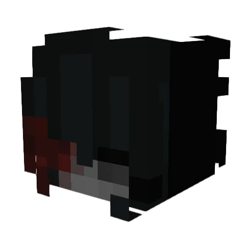 luuxbearr Minecraft avatar head, 3D render