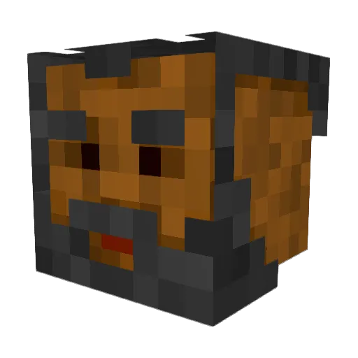 luv2ski2 Minecraft avatar head, 3D render