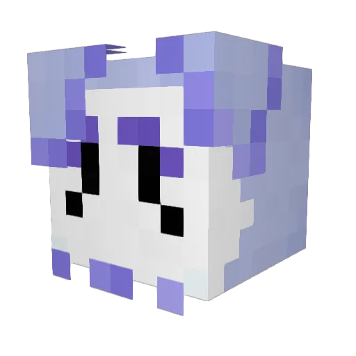 luv_laemb Minecraft avatar head, 3D render