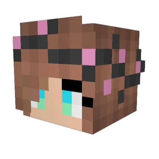 luv_you_1111 Minecraft avatar head, 3D render